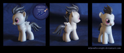 Size: 1000x428 | Tagged: safe, artist:mlpendlessnight, rumble, g4, brushable, customized toy, cute, figure, irl, photo, solo, toy