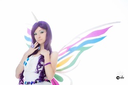 Size: 1200x800 | Tagged: safe, artist:eclecticmaniac, rarity, human, g4, cosplay, glimmer wings, irl, irl human, photo, solo, wings
