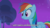 Size: 500x281 | Tagged: safe, screencap, rainbow dash, pegasus, pony, g4, my little pony: friendship is magic, sleepless in ponyville, animated, female, grin, mare, offscreen character, smiling, solo, talking