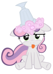 Size: 744x1052 | Tagged: safe, artist:thestorm117, sweetie belle, g4, female, filly, milkshake, simple background, solo, tongue out, transparent background, vector