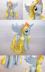 Size: 709x1126 | Tagged: safe, artist:psaply, derpy hooves, alicorn, pony, g4, awesome, brushable, crown, customized toy, derpicorn, female, figure, irl, photo, princess derpy, tiara, toy
