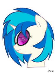 Size: 1024x1365 | Tagged: safe, artist:mielzsimmons, artist:ox-deso-xo, dj pon-3, vinyl scratch, pony, unicorn, g4, bust, female, glasses, horn, mare, simple background, solo, sunglasses, transparent background, vector