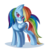 Size: 1250x1274 | Tagged: safe, artist:anthocat, rainbow dash, pegasus, pony, g4, female, mare, simple background, smiling, solo, transparent background