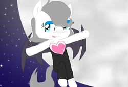 Size: 826x565 | Tagged: safe, artist:cocoasnowflakes, ponified, rouge the bat, solo, sonic the hedgehog (series)