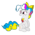 Size: 894x894 | Tagged: safe, artist:mushroomcookiebear, oc, oc only, oc:confetti cake, earth pony, pony, bow, female, freckles, hair bow, mare, recolor, simple background, smiling, solo, transparent background