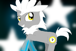 Size: 834x557 | Tagged: safe, artist:cocoasnowflakes, pony, male, ponified, silver the hedgehog, solo, sonic the hedgehog (series)