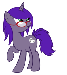 Size: 845x945 | Tagged: safe, artist:daydreamsyndrom, oc, oc only, pony, unicorn, glasses, maggie, simple background, transparent background, vector