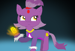 Size: 841x578 | Tagged: safe, artist:cocoasnowflakes, pony, blaze the cat, gem, ponified, solo, sonic the hedgehog (series)