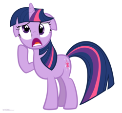Size: 5738x5333 | Tagged: safe, artist:jcosneverexisted, twilight sparkle, pony, unicorn, bridle gossip, g4, absurd resolution, derp, faic, female, floppy ears, simple background, solo, transparent background, unicorn twilight, vector