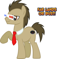 Size: 1000x1000 | Tagged: safe, artist:skiddlezizkewl, earth pony, 3d glasses, far lands or bust, kurtjmac, male, minecraft, necktie, not doctor whooves, ponified, raised hoof, simple background, stallion, transparent background