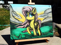 Size: 4608x3456 | Tagged: safe, artist:ostichristian, fluttershy, g4, painting, photo, traditional art