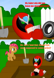 Size: 633x915 | Tagged: safe, babs seed, g4, homestar runner, strong bad