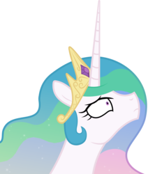 Size: 4000x4716 | Tagged: safe, artist:fukaketsu, princess celestia, pony, g4, absurd resolution, female, mare, simple background, solo, transparent background, vector