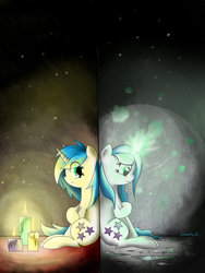 Size: 774x1032 | Tagged: safe, artist:sweeterwho, oc, oc only, oc:sweetie, pony, dark, sad