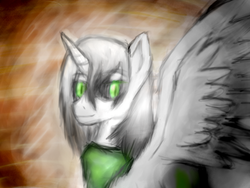 Size: 600x450 | Tagged: safe, artist:omenfox13, oc, oc only, alicorn, pony, alicorn oc, greek mythology