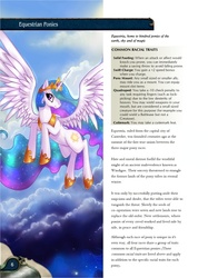 Size: 703x940 | Tagged: safe, princess celestia, g4, dungeons and dragons, rpg, text