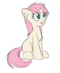 Size: 694x836 | Tagged: safe, oc, oc only, pony, unicorn, blank flank, chest fluff, cute, solo