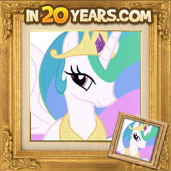 Size: 361x360 | Tagged: safe, princess celestia, g4, immortality, immortality is awesome, in 20 years, it's good to be princess, meme, photo