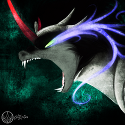 Size: 1500x1500 | Tagged: safe, artist:aeritus, king sombra, g4, glowing eyes, male, solo