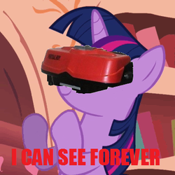 Size: 360x360 | Tagged: safe, twilight sparkle, g4, image macro, nintendo, virtual boy