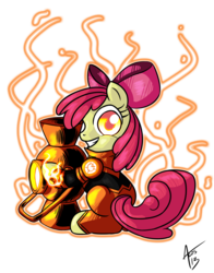 Size: 2894x3693 | Tagged: safe, artist:cynos-zilla, apple bloom, g4, blackest night, blackest night equestria, crossover, female, greed, green lantern, orange bloom, orange lantern, orange lantern apple bloom, simple background, solo, transparent background