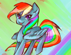 Size: 600x467 | Tagged: safe, artist:edahi, rainbow dash, g4, female, solo, tongue out