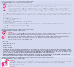 Size: 1175x1068 | Tagged: safe, pinkie pie, g4, /mlp/, 4chan, 4chan screencap, feels, text