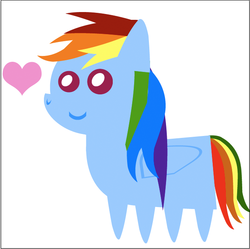 Size: 643x641 | Tagged: safe, artist:comfortabla, rainbow dash, g4, call of duty, call of duty: black ops 2, female, heart, pointy ponies, solo