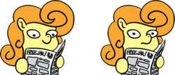 Size: 669x288 | Tagged: safe, artist:muffinexplosion, carrot top, golden harvest, earth pony, pony, g4, exploitable meme, female, foal free press, mare, meme, newspaper, newspaper meme, origins, reaction image, simple background, transparent background, woonoggles