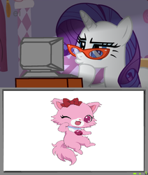 Size: 621x732 | Tagged: safe, rarity, cat, g4, exploitable meme, garnet (jewelpet), glasses, jewelpet, sanrio, sega, tv meme