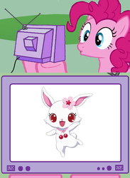 Size: 563x771 | Tagged: safe, pinkie pie, g4, exploitable meme, jewelpet, ruby (jewelpet), sanrio, sega, tv meme