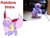Size: 480x360 | Tagged: safe, artist:xdjrainbowsx, rainbowshine, g4, female, figure, pokefied, pokémon, recolor, simple background, species swap, toy, white background