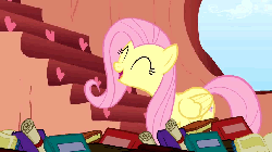 Size: 854x480 | Tagged: safe, screencap, fluttershy, pegasus, pony, g4, season 1, sonic rainboom (episode), animated, cheering, cute, eyes closed, female, happy, open mouth, shyabetes, smiling, solo, yay