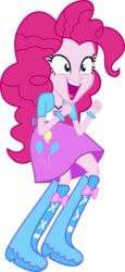 Size: 3244x7056 | Tagged: dead source, safe, artist:iamadinosaurrarrr, pinkie pie, human, equestria girls, g4, my little pony equestria girls, absurd resolution, female, no more ponies at source, simple background, solo, transparent background, vector