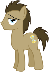 Size: 4118x6000 | Tagged: safe, artist:andypriceart, artist:masem, idw, doctor whooves, time turner, g4, absurd resolution, idw showified, male, simple background, solo, transparent background, vector