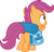 Size: 10795x10387 | Tagged: safe, scootaloo, pegasus, pony, g4, absurd resolution, bag, butt, female, filly, foal, plot, rear view, saddle bag, simple background, solo, spread wings, transparent background, vector, wings