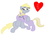 Size: 1024x768 | Tagged: safe, artist:biosonic100, derpy hooves, dinky hooves, pegasus, pony, unicorn, g4, equestria's best daughter, equestria's best mother, female, heart, mare, mother's day