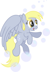 Size: 521x752 | Tagged: safe, artist:akagenojake, derpy hooves, pegasus, pony, g4, bubble, female, mare, solo