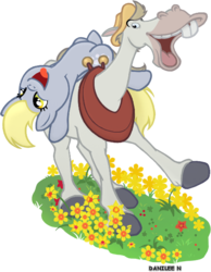 Size: 476x614 | Tagged: safe, artist:danilee3240, derpy hooves, pegasus, pony, g4, crossover, cyril proudbottom, female, mare