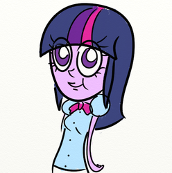 Size: 448x452 | Tagged: safe, artist:turtleshellf, twilight sparkle, equestria girls, g4, female, i'm okay with this, solo