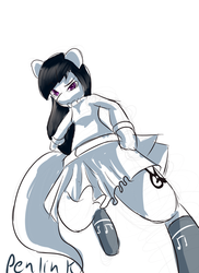 Size: 500x688 | Tagged: safe, artist:penlink, octavia melody, earth pony, anthro, g4, 30 minute art challenge