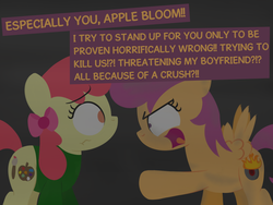 Size: 1280x960 | Tagged: safe, artist:dtcx97, apple bloom, scootaloo, post-crusade, g4