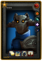 Size: 398x573 | Tagged: safe, pony, dota, dota 2, ponified, ponified dota 2 cards, solo, sven the rogue knight