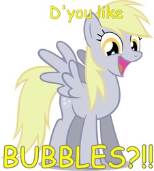 Size: 1444x1600 | Tagged: safe, edit, derpy hooves, g4, bubble, cinema snob, comic sans, female, simple background, solo, text, the oogieloves, vector, white background