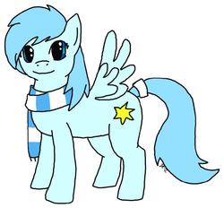 Size: 640x593 | Tagged: safe, artist:miruru, oc, oc only, oc:sunshine smiles, pegasus, pony, clothes, scarf