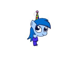 Size: 1024x768 | Tagged: artist needed, safe, oc, oc only, oc:sunshine smiles, clothes, hat, party hat, scarf