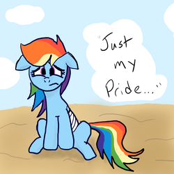 Size: 2000x2000 | Tagged: safe, artist:sirpayne, rainbow dash, g4, female, sad, solo