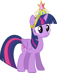 Size: 1600x2051 | Tagged: dead source, safe, artist:overdriv3n, twilight sparkle, alicorn, pony, g4, big crown thingy, crown, element of magic, female, folded wings, mare, simple background, solo, transparent background, twilight sparkle (alicorn), vector, wings