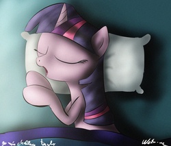 Size: 2370x2022 | Tagged: safe, artist:neko-me, twilight sparkle, pony, g4, eyes closed, female, mare, open mouth, pillow, sleeping, solo