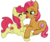 Size: 500x418 | Tagged: safe, artist:lulubell, apple bloom, babs seed, earth pony, pony, g4, blushing, duo, female, incest, lesbian, licking, ship:appleseed, shipping, simple background, transparent background, unshorn fetlocks